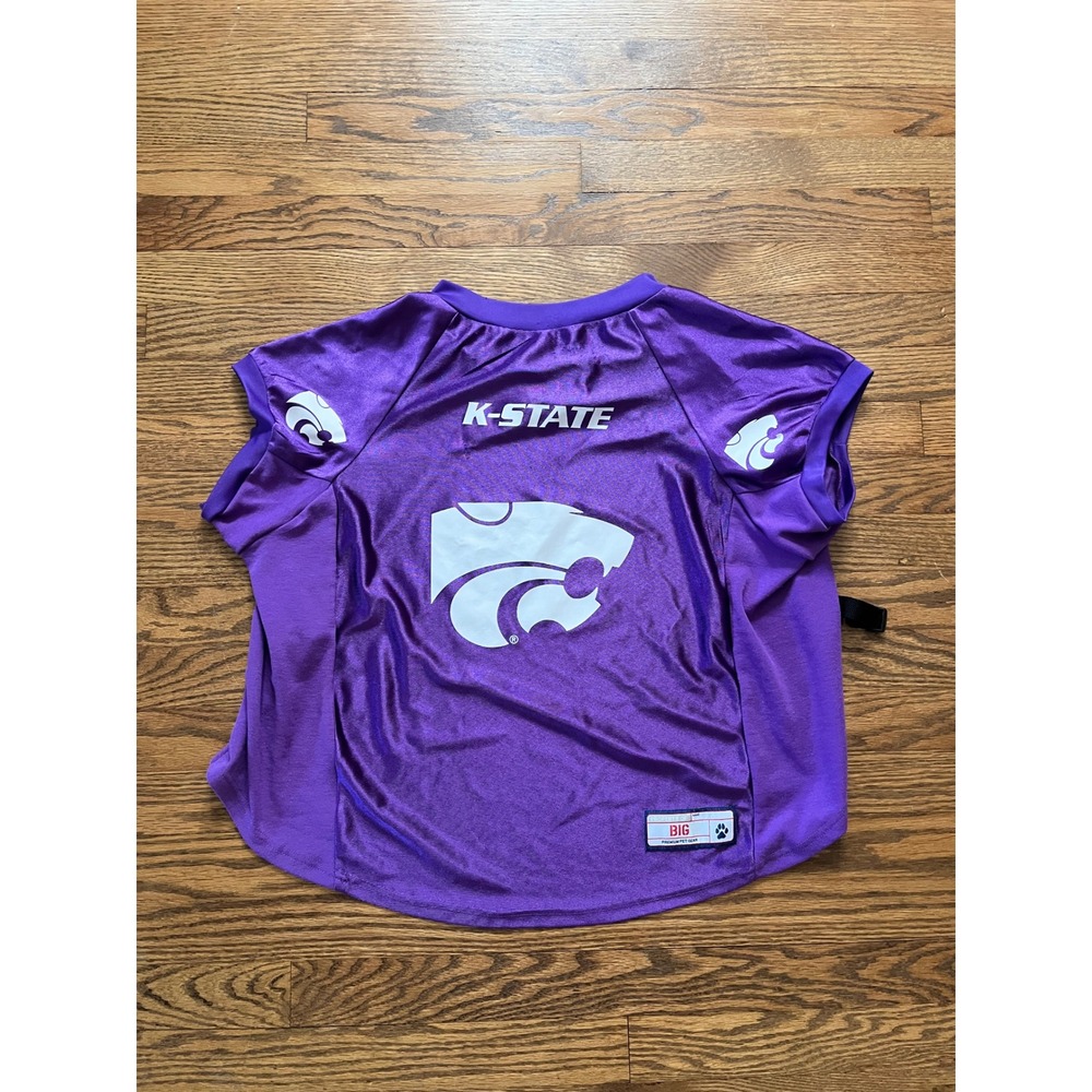 Little Earth K-State Wildcats Pet Jersey Purple Size Big Kansas State Powercat